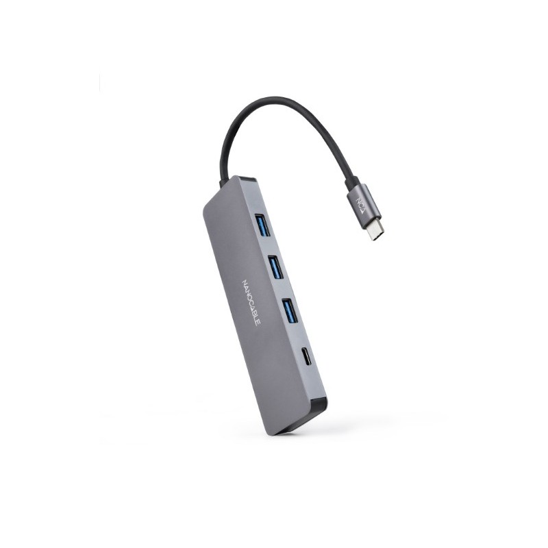 HUB USB-C 3 PUERTOS USB 3.0 10 CM NANOCABLE