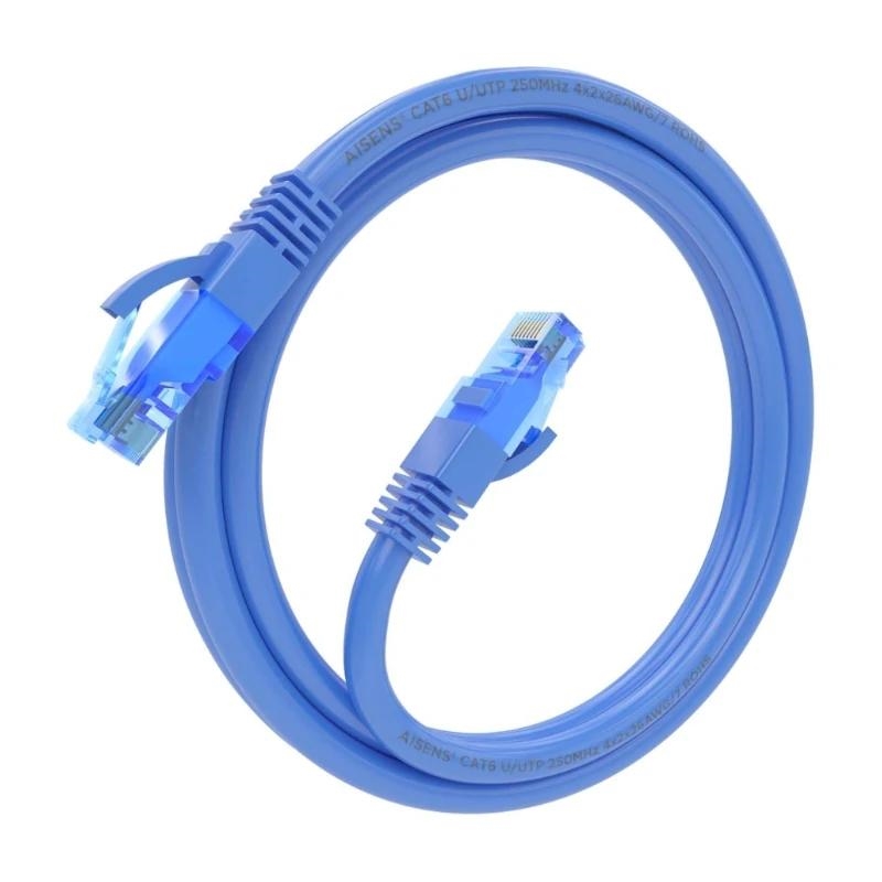 Aisens  Cable  RJ45 CAT.6 UTP AWG26 CCA Azul 1.0M