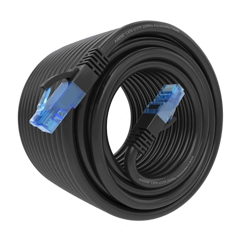 Aisens  Cable  RJ45 CAT.6 UTP AWG26 CCA Negro 15M