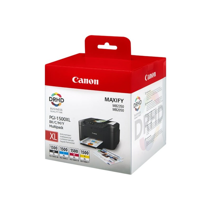 MULTIPACK 4 CARTUCHOS TINTA PGI-1500 XL BK/C/M/Y