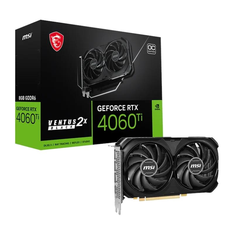 MSI VGA NVIDIARTX 4060 Ti 8G VENTUS 2X BLACK E1 OC