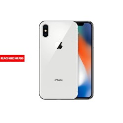 APPLE iPHONE X 256GB SILVER REACONDICIONADO GRADO B