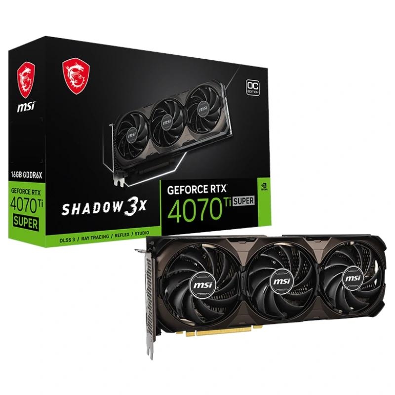 MSI VGA NVIDIA RTX 4070 Ti SUPER 16G SHADOW 3X OC