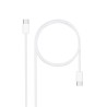 CABLE USB-C A USB-C 1M BLANCO NANOCABLE