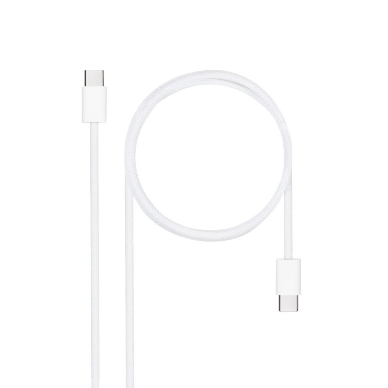 CABLE USB-C A USB-C 2M BLANCO NANOCABLE