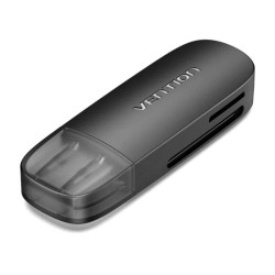 LECTOR TARJETAS EXTERNO USB 3.0 NEGRO VENTION