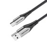 CABLE USB-A A USB-C M-M 2 M GRIS VENTION