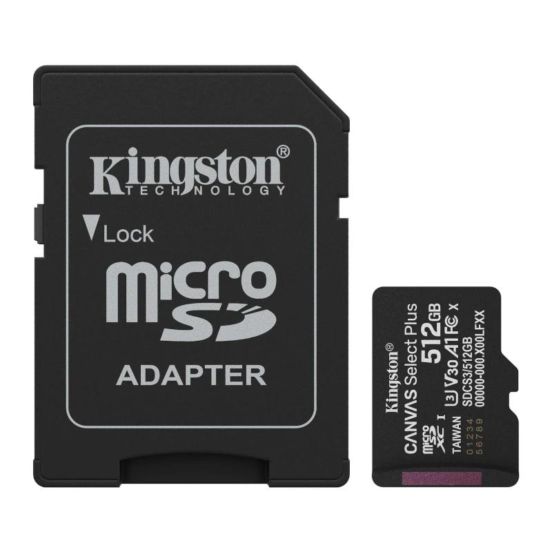 Kingston SDCS3/512GB microSDXC Gen3 150MB/s A1