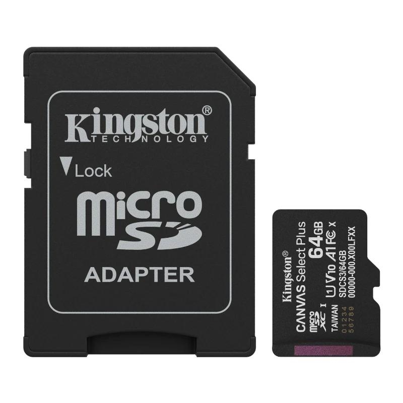 Kingston SDCS3/64GB microSDXC Gen3 150MB/s A1