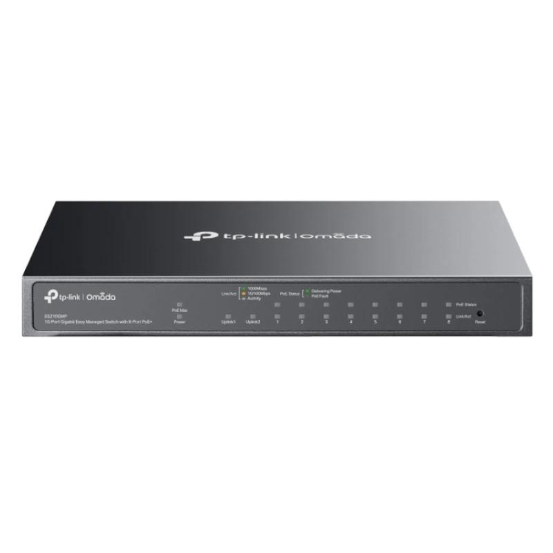 TP-Link ES210GMP Switch 8xG PoE+ 1xGbE 1xG-C 123W