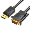 CONVERSOR DISPLAYPORT/M A VGA/M 2 M NEGRO VENTION