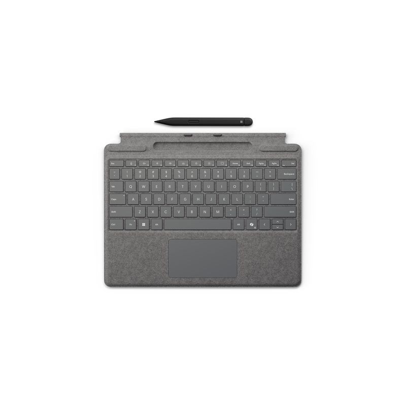 MICROSOFT SURFACE PRO 8/9/10/11 TYPE COVER SIGNATURE PLATA + SLIM PEN 2