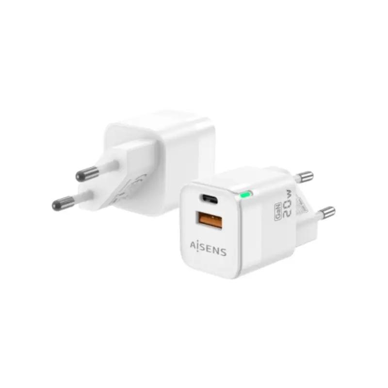Aisens Cargador GaN 20W 1xUSB-C PD3.0 Blanco