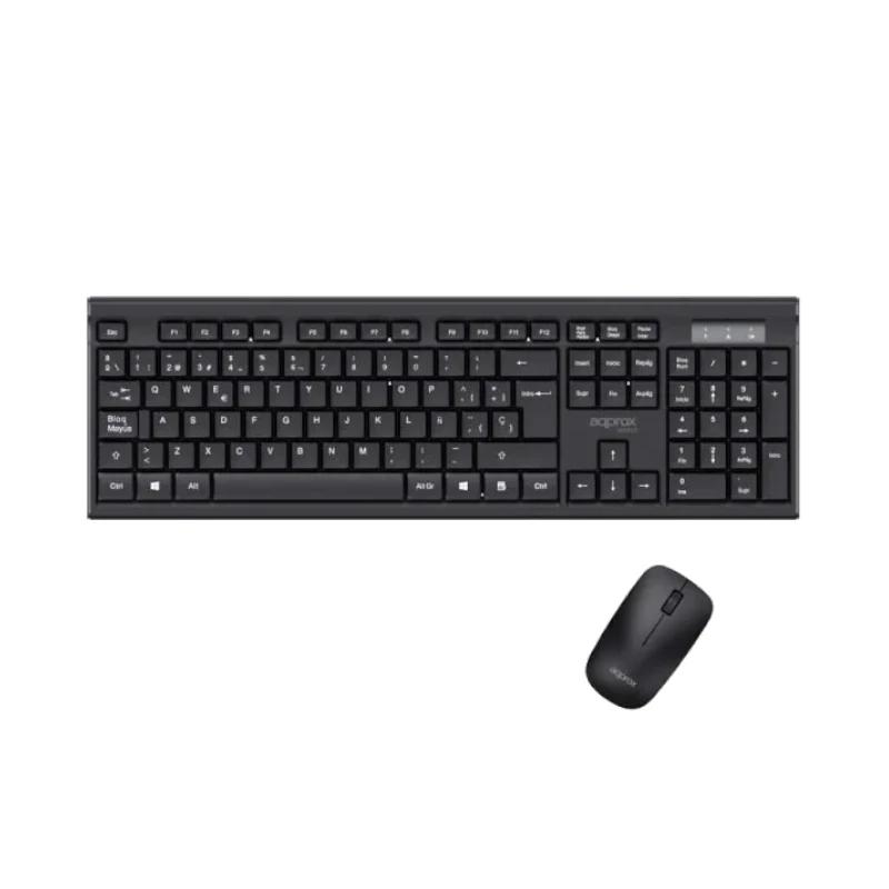 APPROX Teclado+raton inal. MX410 Negro