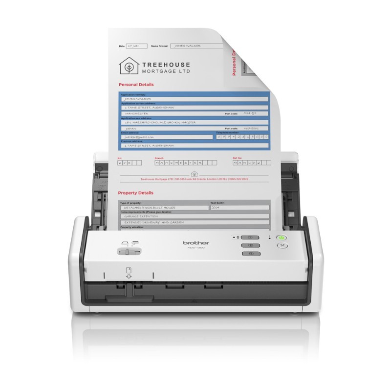 BROTHER ESCANER ADS-1300 BLANCO