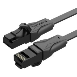 CABLE DE RED LATIGUILLO RJ45 UTP CAT6 AWG32 0.75 M NEGRO VENTION