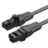CABLE DE RED LATIGUILLO RJ45 UTP CAT6 AWG32 3 M NEGRO VENTION