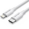CABLE 2.0 USB-C A LIGHTNING 1 M BLANCO VENTION