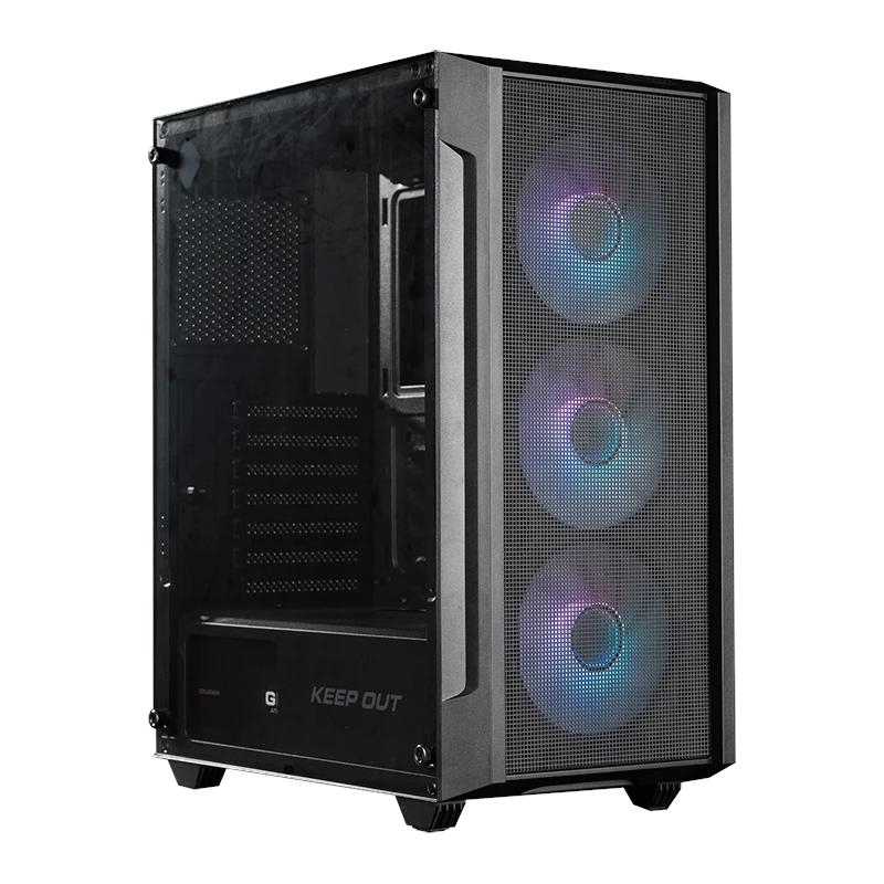 Keep Out Caja M-Atx KO XC-200 RGB USB3 Black Glass