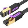 CABLE DE RED LATIGUILLO RJ45 CAT.7 STP AWG30 5 M NEGRO VENTION