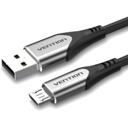 CABLE USB 2.0 A MICRO USB M-M 1.5 M GRIS VENTION