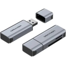 LECTOR TARJETAS EXTERNO USB 3.0 NEGRO VENTION