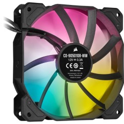 VENTILADOR AUXILIAR SP120 RGB ELITE 120MM BLACK SINGLE PACK CORSAIR