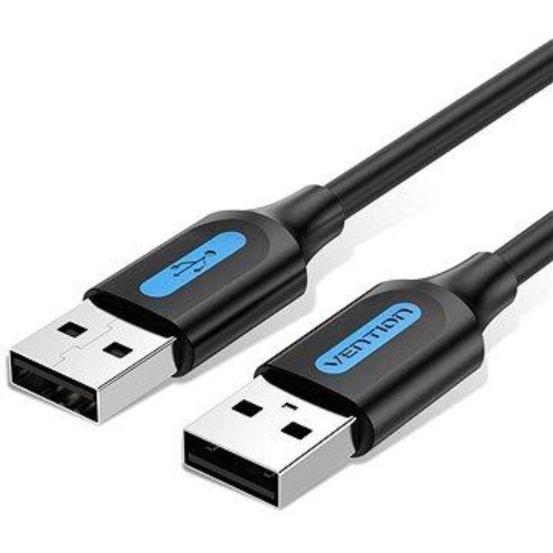 CABLE USB-A A USB-A M-M 0.25 M NEGRO VENTION