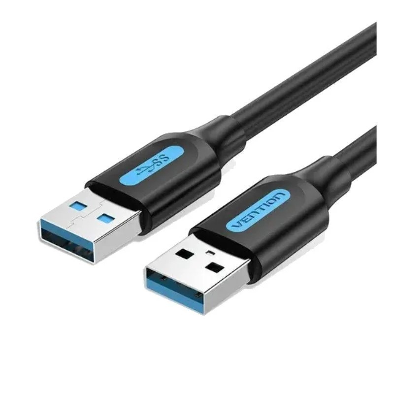 CABLE USB-A A USB-A M-M 0.5 M NEGRO VENTION