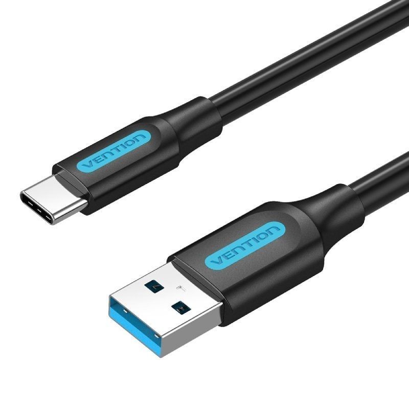 CABLE USB-A 3.0 A USB-C 1.5 M NEGRO VENTION