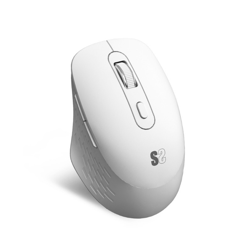 RATON OPTICO DUAL CURVE ERGO DUAL BATERIA BLANCO SUBBLIM