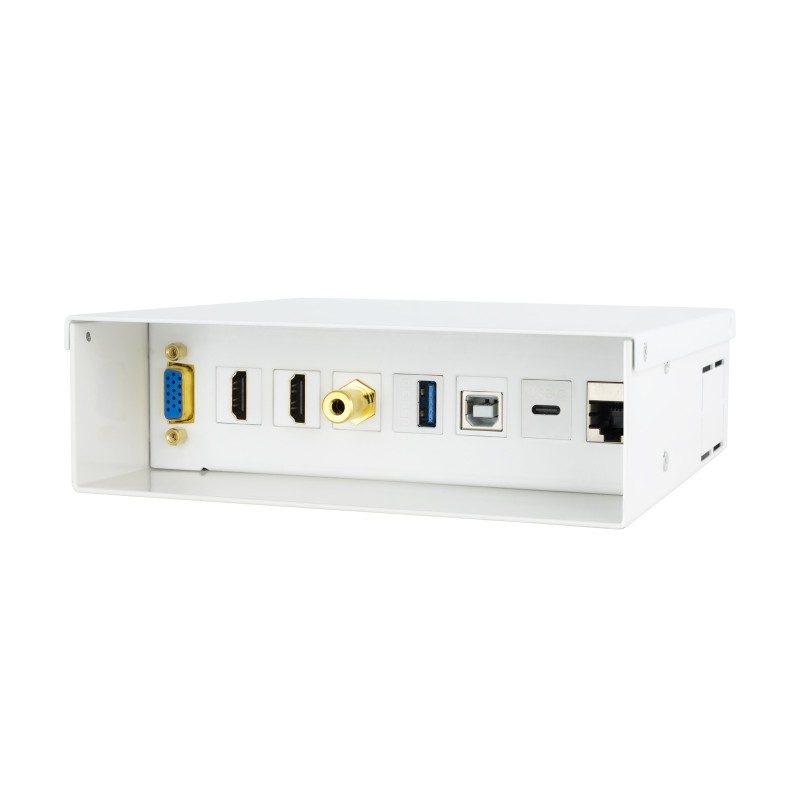 CAJA CONEXION MULTIMEDIA BLANCO NANOCABLE