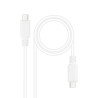 CABLE USB 2.0 3A TIPO USB-C/M-USB-C/M 1.5 M BLANCO NANOCABLE