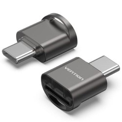 LECTOR TARJETAS EXTERNO USB-C 2.0 GRIS VENTION