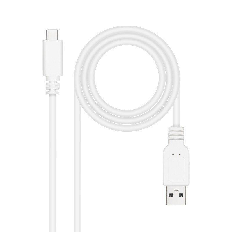 CABLE USB 2.0 3A TIPO USB-C/M- A/M 2 M BLANCO NANOCABLE