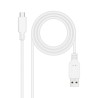 CABLE USB 2.0 3A TIPO USB-C/M- A/M 2 M BLANCO NANOCABLE