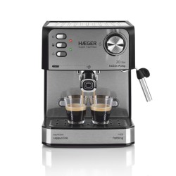 CAFETERA SUPER ESPRESSO 20 BAR NEGRO HAEGER
