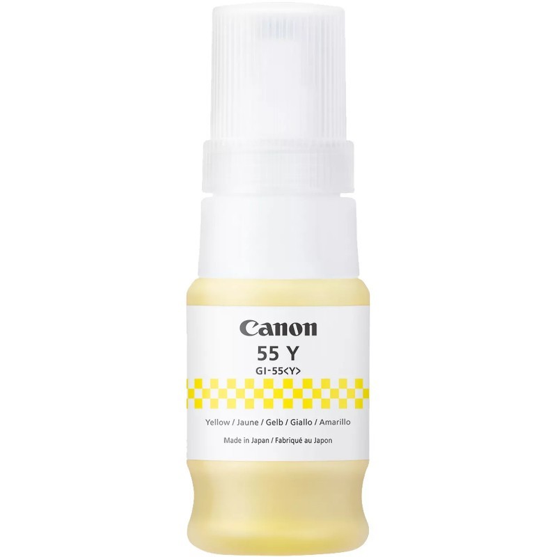 CARTUCHO BOTELLA TINTA AMARILLO GI-55 CANON