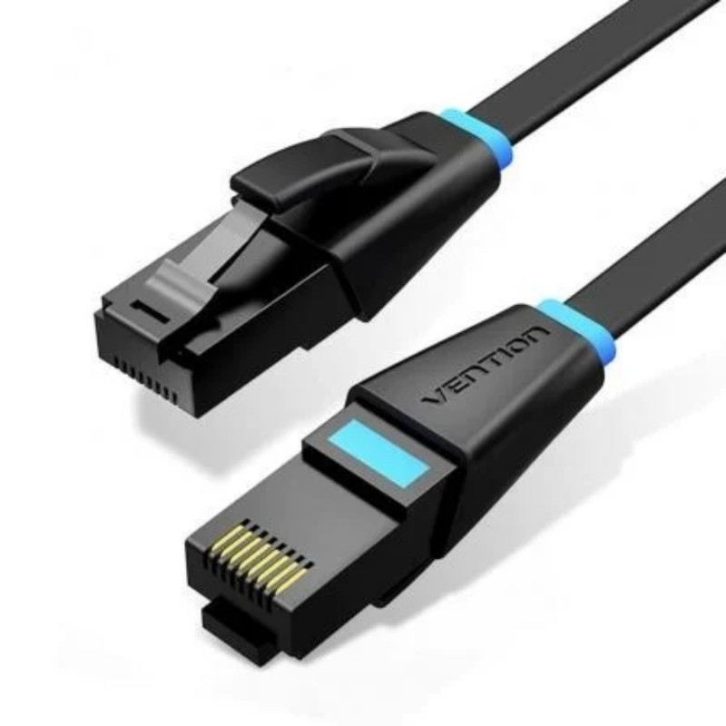 CABLE DE RED LATIGUILLO RJ45 UTP CAT6A AWG32 2 M NEGRO VENTION