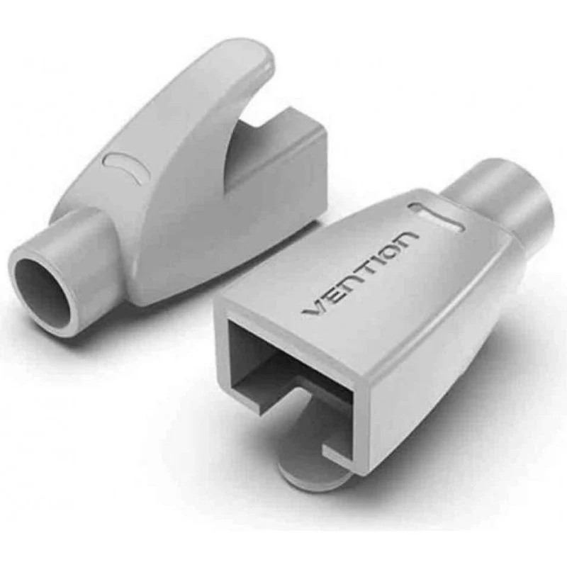 FUNDA PROTECTORA RJ45 (100 Und) GRIS CLARO VENTION