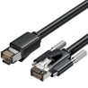 CABLE DE RED LATIGUILLO RJ45 CAT.6 SFTP AWG26 3 M NEGRO VENTION