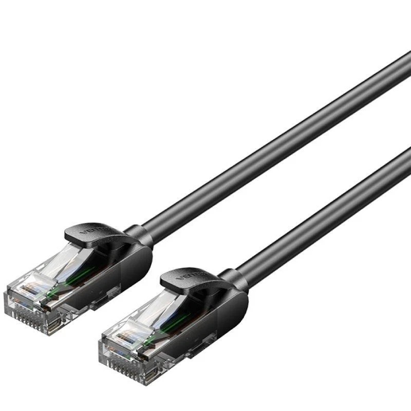 CABLE DE RED LATIGUILLO RJ45 CAT.5E UTP AWG26 30 M NEGRO VENTION