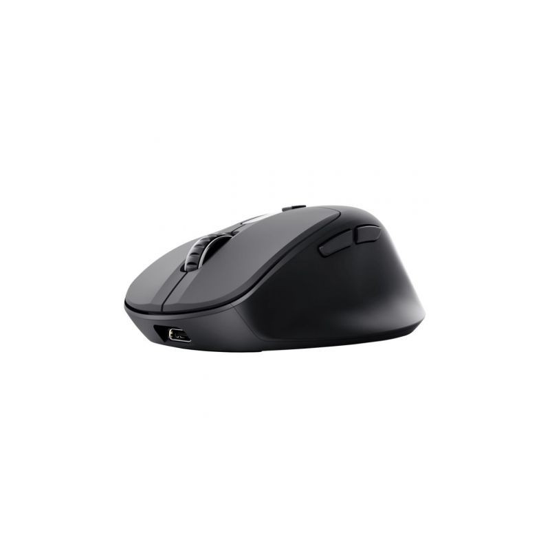 RATON OPTICO WIRELESS RECARGABLE ZEVO NEGRO TRUST