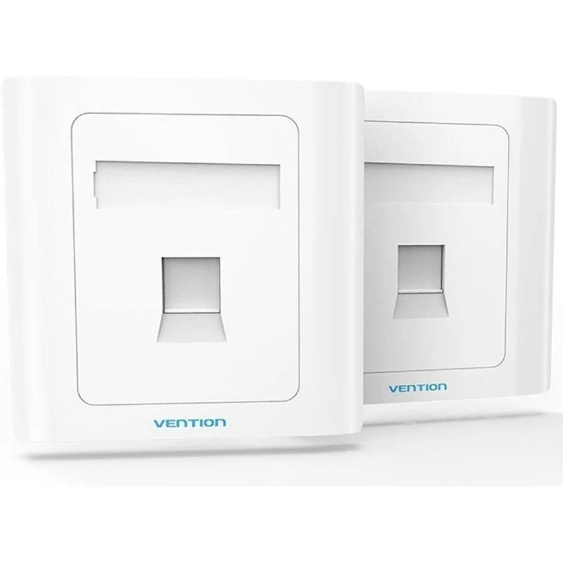 PLACA DE PARED TIPO 86 1 PUERTO RJ45 BLANCO VENTION