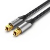 CABLE DE AUDIO DE FIBRA OPTICA 1.5 M GRIS VENTION