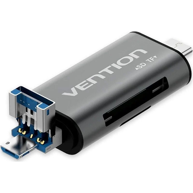LECTOR TARJETAS EXTERNO USB 3.0 GRIS VENTION