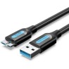 CABLE USB 3.0 A MICRO USB 2 M NEGRO VENTION