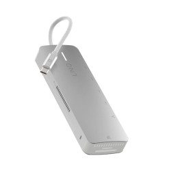 HUB 9 PUERTOS SSD PRO USB-C 140W GRIS LINQ