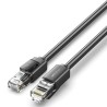 CABLE DE RED LATIGUILLO RJ45 UTP CAT6 AWG26 0.5 M NEGRO VENTION