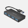 HUB 4 PUERTOS USB 3.0 NEGRO APPROX